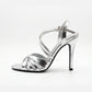 TC 4.5-inch Women’s Silver Open Toe Pageant / party High Heel stilettos Sandals with Buckle Strap