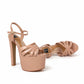 Diva 6.5 inches nude color high heels