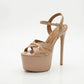 TC Pageant high heels - Premium Quality TC nude color 6.5 inches pageant high heels - RIANA by TrendyCreation