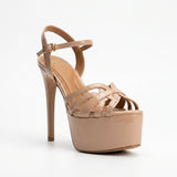 TC platform high heels - Christina by TC pageant high heels 5.5 inches nude color