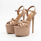 TC Pageant heels nude color 6.5 inches pageant high heels - Juliene by TC high heels