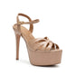 TC platform high heels nude color - Juliene by TC 5.5 inches nude pageant high heels