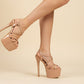 Khajista 6.5 inches nude color high heels