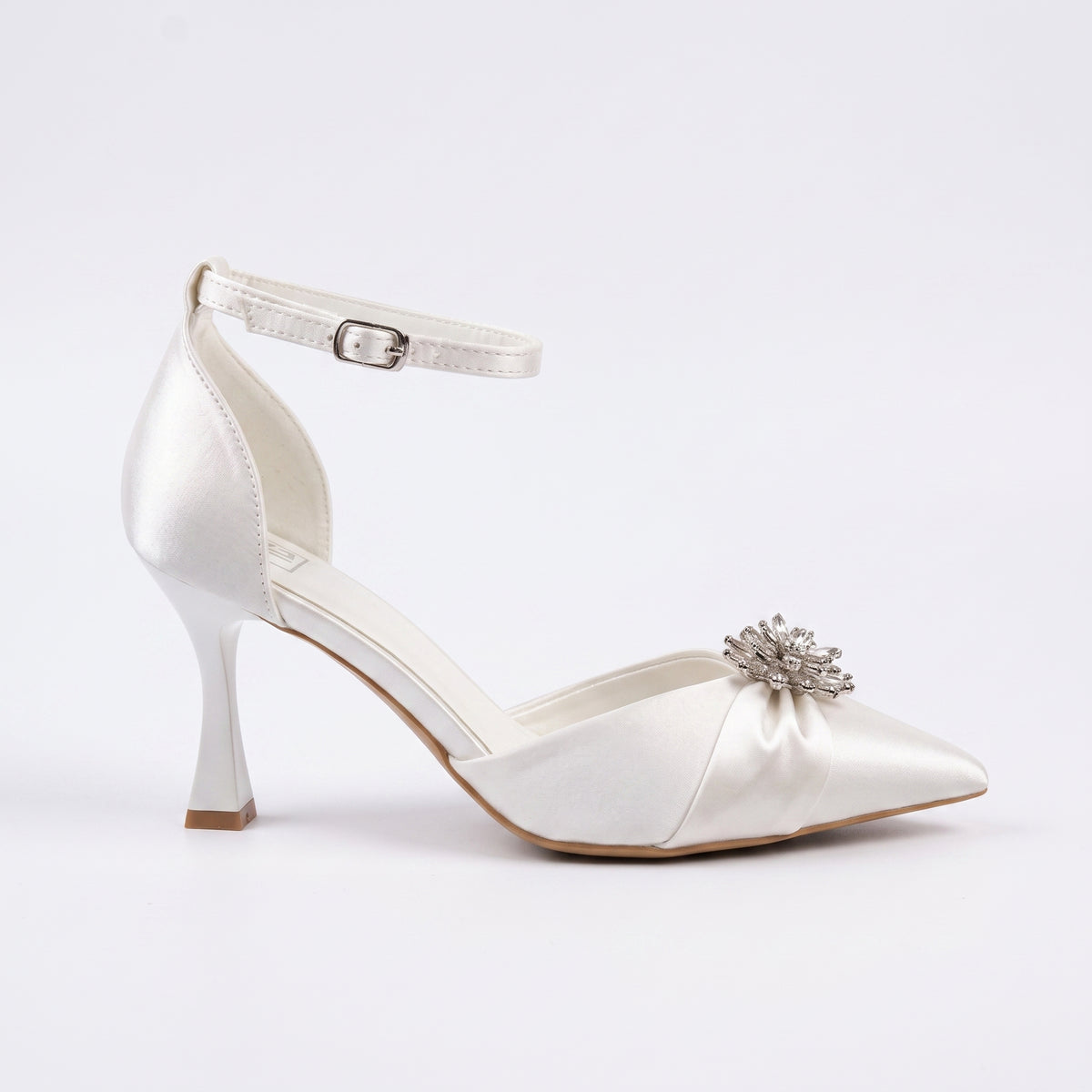 Amore White Bridal High Heels – Crystal Pumps