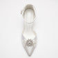 Amore White Bridal High Heels – Crystal Pumps
