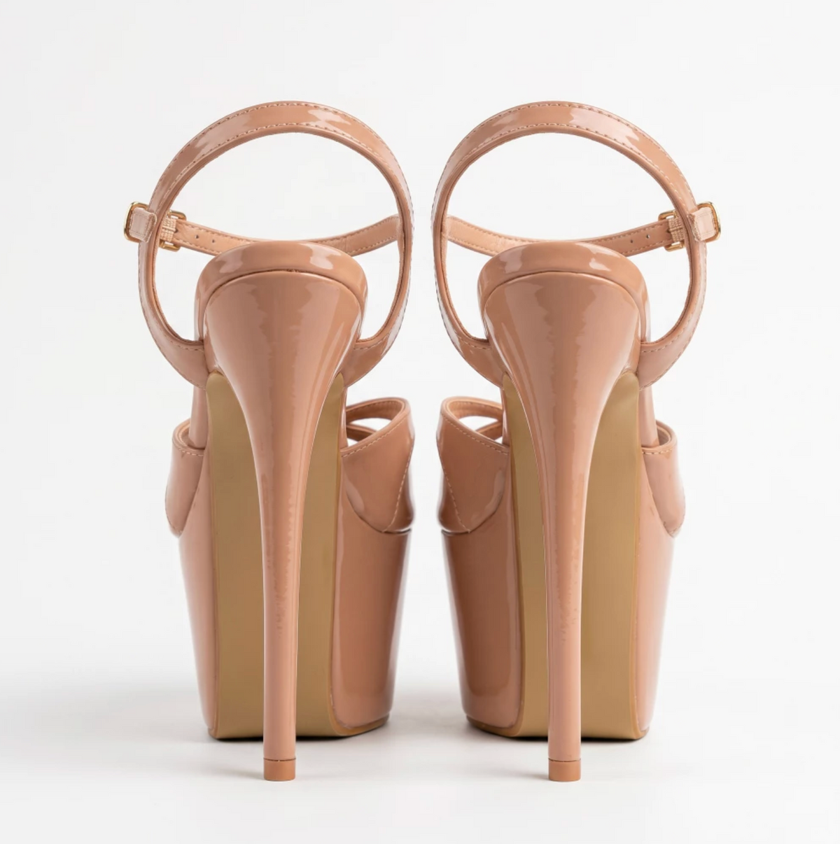 Catwalk Comfy Nude Pageant Heels – EU 35–40