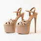 TC Pageant heels nude color 6.5 inches pageant high heels - Juliene by TC high heels
