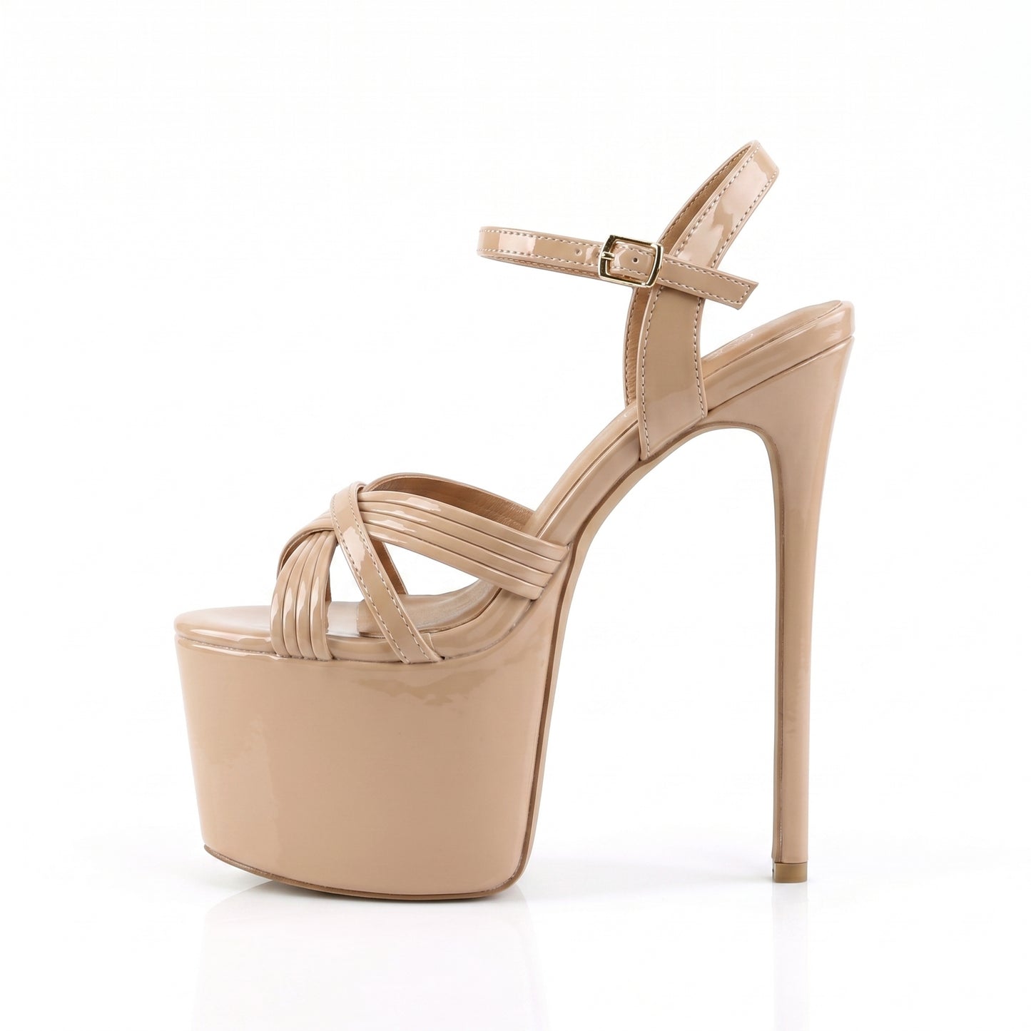 TC Pageant high heels - Premium Quality TC nude color 6.5 inches pageant high heels - RIANA by TrendyCreation