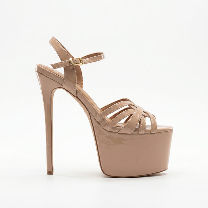Christina Nude Platform Pageant Heels – 6.5 Inches