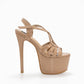 TC finale warm nude color 6.5 inches platform pageant high heels