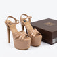 TC Diva Warm nude color 6.5 inch platform pageant high heels