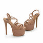 Khajista 6.5 inches nude color high heels