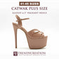 Catwalk Comfy Nude Pageant Heels – EU 41–45