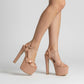Runway 6.5 inches nude color high heels