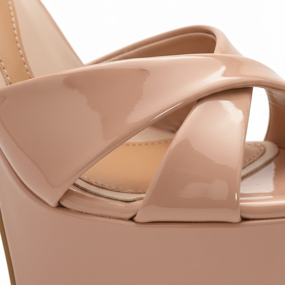 Runway 6.5 inches nude color high heels