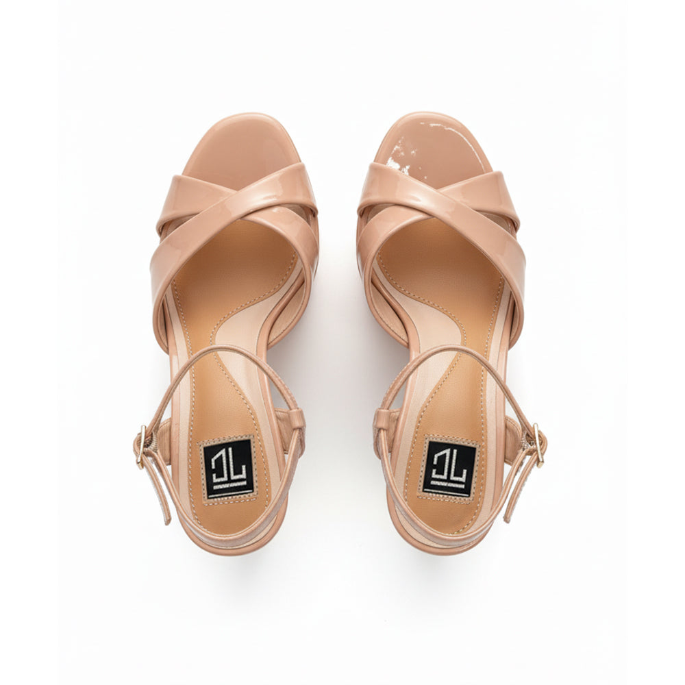 Runway 6.5 inches nude color high heels