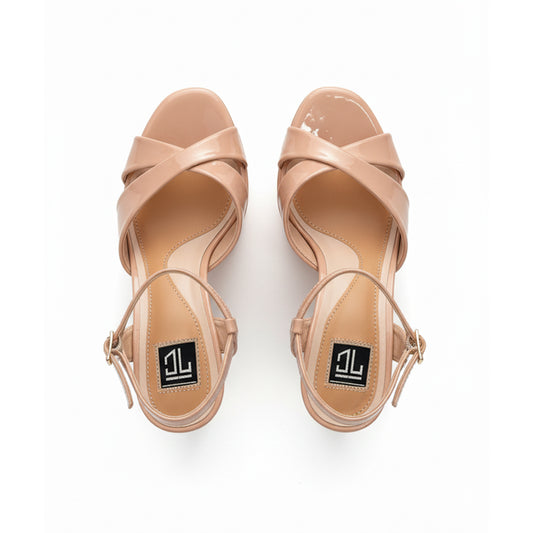 Runway 6.5 inches nude color high heels