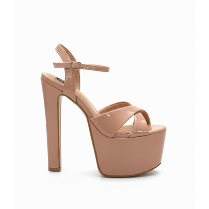 Runway 6.5 inches nude color high heels