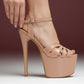 Diva 6.5 inches Nude color high heels