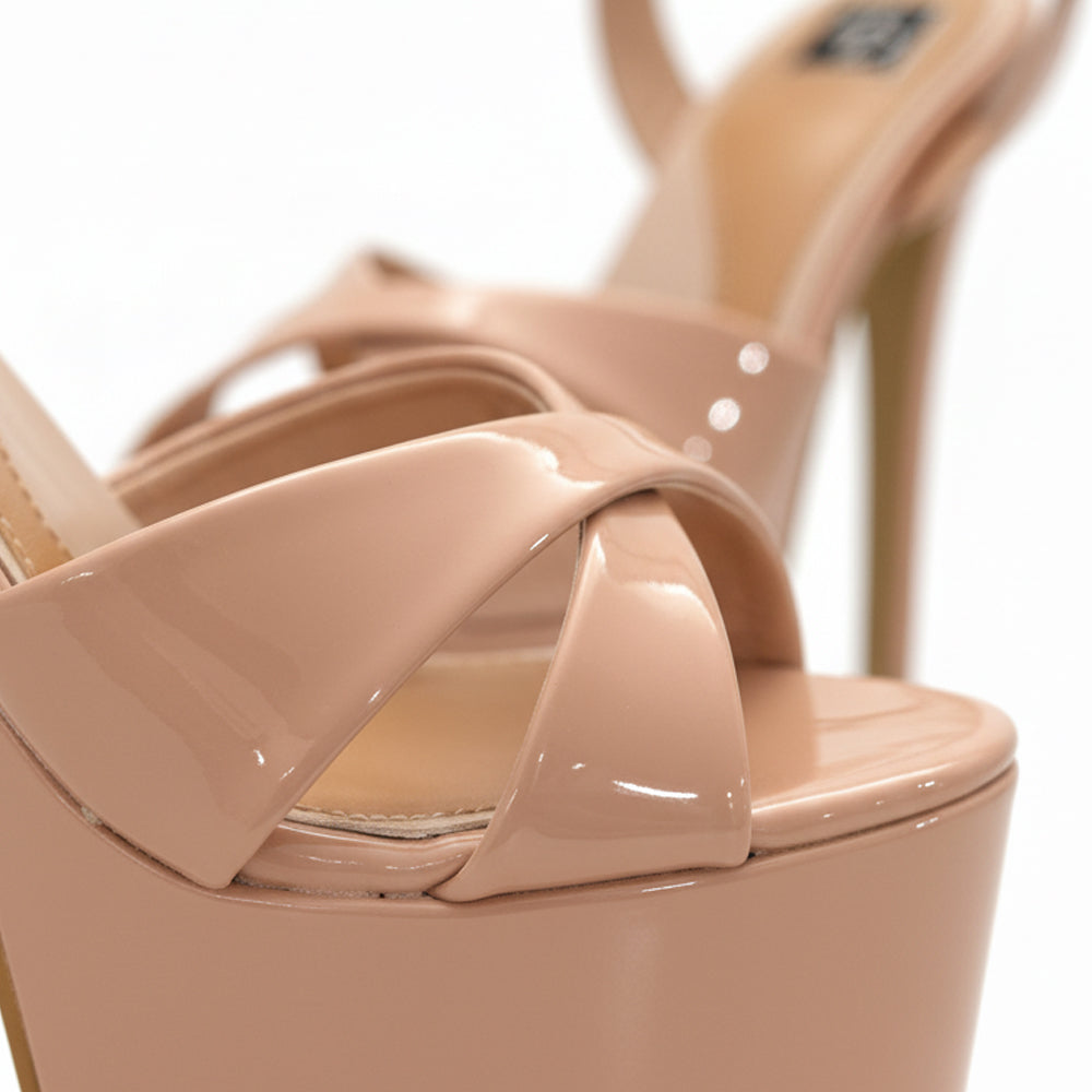 Runway 6.5 inches nude color high heels