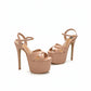 Runway 6.5 inches nude color high heels