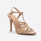 TC Stiletto high heels Nude color 4.5-inch for pageant / parties - Lyndzy Nude Ankle Strap heels